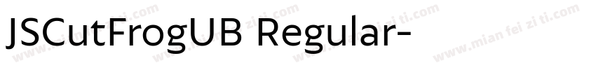 JSCutFrogUB Regular字体转换